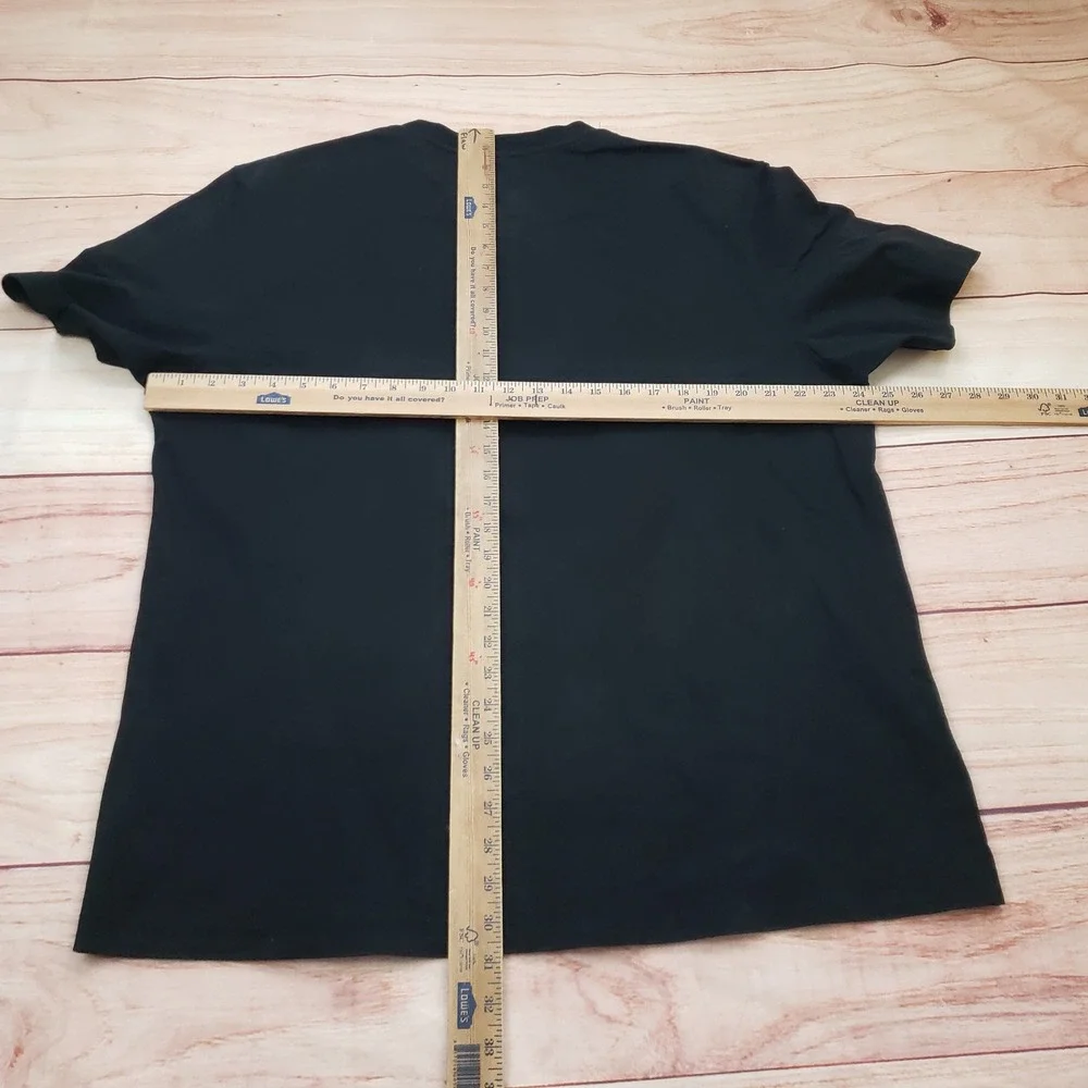 True‎ Religion Shirt Mens 2XL XXL Black Red Flame Short Sleeve Casual Adult